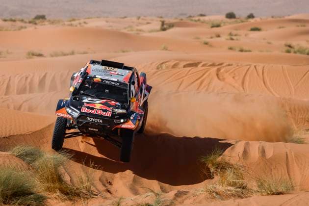 W2RC - RALLYE DU MAROC 2025 205 QUINTERO Seth (USA), SHORT Andrew (USA), Toyota Gazoo Racing W2RC, Toyota Hilux, FIA W2RC, Ultimate T1+, action during the Stage 2 of the Rallye du Maroc 2025, 5th round of the 2025 WR2C on October 14, 2025 around Erfoud, Morocco - ErfoudMorocco Copyright: xJULIENxDELFOSSEx