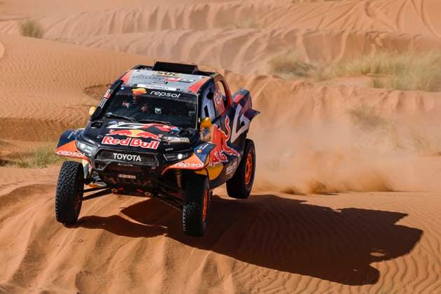 W2RC - RALLYE DU MAROC 2025 205 QUINTERO Seth (USA), SHORT Andrew (USA), Toyota Gazoo Racing W2RC, Toyota Hilux, FIA W2RC, Ultimate T1+, action during the Stage 2 of the Rallye du Maroc 2025, 5th round of the 2025 WR2C on October 14, 2025 around Erfoud, Morocco - ErfoudMorocco Copyright: xJULIENxDELFOSSEx