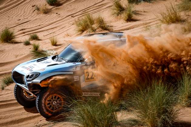 W2RC - RALLYE DU MAROC 2025 224 BAUD Lionel (FRA), BAUD Lucie (FRA), X-Raid Mini JCW, Mini JCW Rally 3.0D, FIA W2RC, Ultimate T1+, action during the Stage 2 of the Rallye du Maroc 2025, 5th round of the 2025 WR2C on October 14, 2025 around Erfoud, Morocco - ErfoudMorocco Copyright: xJULIENxDELFOSSEx
