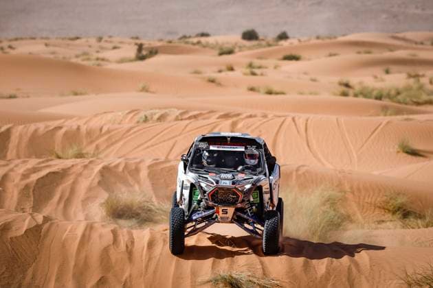 W2RC - RALLYE DU MAROC 2025 402 PINTO Alexandre (por), OLIVIERA Bernardo (por), Old Friends Rally Team, Polaris RZR Pro R FIA W2RC, SSV T4, action during the Stage 2 of the Rallye du Maroc 2025, 5th round of the 2025 WR2C on October 14, 2025 around Erfoud, Morocco - ErfoudMorocco Copyright: xJULIENxDELFOSSEx