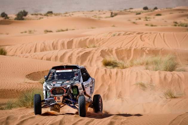 W2RC - RALLYE DU MAROC 2025 402 PINTO Alexandre (por), OLIVIERA Bernardo (por), Old Friends Rally Team, Polaris RZR Pro R FIA W2RC, SSV T4, action during the Stage 2 of the Rallye du Maroc 2025, 5th round of the 2025 WR2C on October 14, 2025 around Erfoud, Morocco - ErfoudMorocco Copyright: xJULIENxDELFOSSEx
