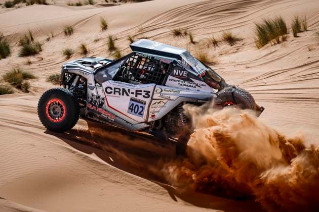 W2RC - RALLYE DU MAROC 2025 402 PINTO Alexandre (por), OLIVIERA Bernardo (por), Old Friends Rally Team, Polaris RZR Pro R FIA W2RC, SSV T4, action during the Stage 2 of the Rallye du Maroc 2025, 5th round of the 2025 WR2C on October 14, 2025 around Erfoud, Morocco - ErfoudMorocco Copyright: xJULIENxDELFOSSEx
