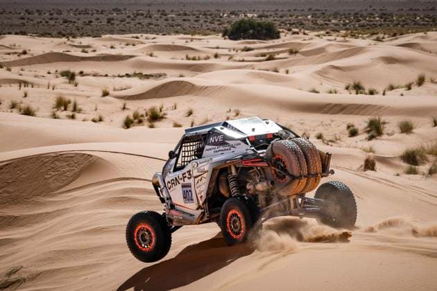 W2RC - RALLYE DU MAROC 2025 402 PINTO Alexandre (por), OLIVIERA Bernardo (por), Old Friends Rally Team, Polaris RZR Pro R FIA W2RC, SSV T4, action during the Stage 2 of the Rallye du Maroc 2025, 5th round of the 2025 WR2C on October 14, 2025 around Erfoud, Morocco - ErfoudMorocco Copyright: xJULIENxDELFOSSEx