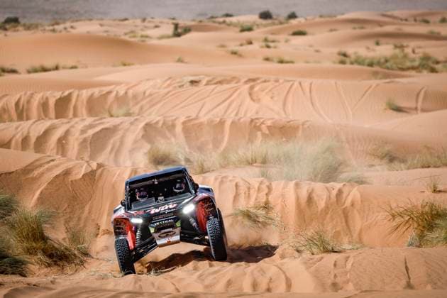 W2RC - RALLYE DU MAROC 2025 301 CAVIGLIASSO Nicolas (ARG), PERTEGARINI Valentina (ARG), Taurus T3Max, BBR Motorsport, FIA W2RC, Challenger T3.1, action during the Stage 2 of the Rallye du Maroc 2025, 5th round of the 2025 WR2C on October 14, 2025 around Erfoud, Morocco - ErfoudMorocco Copyright: xJULIENxDELFOSSEx