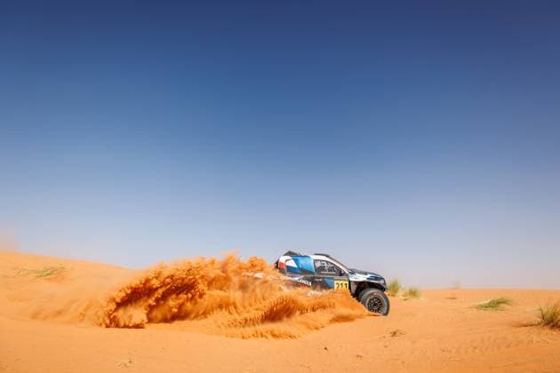 W2RC - RALLYE DU MAROC 2025 211 GOCZAL Marek (POL), MARTON Maciej (POL), Energylandia Rally Team, Toyota Hilux, FIA W2RC, Ultimate T1+, action, during the Stage 2 of the Rallye du Maroc 2025, 5th round of the 2025 WR2C on October 14, 2025 around Erfoud, Morocco - ErfoudMorocco  Copyright: xFREDERICxLExFLOCxHx