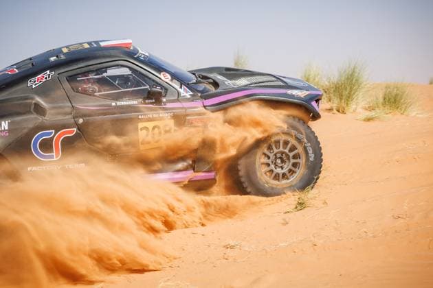 W2RC - RALLYE DU MAROC 2025 208 SERRADORI Mathieu (FRA), MINAUDIER Loïc (FRA), Century Racing Factory Team, Century CR7, FIA W2RC, Ultimate T1+, action, during the Stage 2 of the Rallye du Maroc 2025, 5th round of the 2025 WR2C on October 14, 2025 around Erfoud, Morocco - ErfoudMorocco Copyright: xFREDERICxLExFLOCxHx