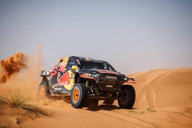 W2RC - RALLYE DU MAROC 2025 205 QUINTERO Seth (USA), SHORT Andrew (USA), Toyota Gazoo Racing W2RC, Toyota Hilux, FIA W2RC, Ultimate T1+, action, during the Stage 2 of the Rallye du Maroc 2025, 5th round of the 2025 WR2C on October 14, 2025 around Erfoud, Morocco - ErfoudMorocco Copyright: xFREDERICxLExFLOCxHx
