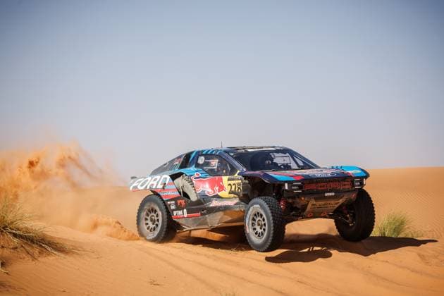 W2RC - RALLYE DU MAROC 2025 228 GUTHRIE Mitch (USA), WALCH Kellon (USA), Ford M Ford Raptor, FIA W2RC, Ultimate T1+, action, during the Stage 2 of the Rallye du Maroc 2025, 5th round of the 2025 WR2C on October 14, 2025 around Erfoud, Morocco - ErfoudMorocco  Copyright: xFREDERICxLExFLOCxHx