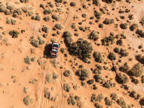 W2RC - RALLYE DU MAROC 2025 219 LOEB SÃ bastien (FRA), BOULANGER Edouard (FRA), The Dacia Sandriders, Dacia Sandrider, FIA W2RC, Ultimate T1+, action, during the Stage 2 of the Rallye du Maroc 2025, 5th round of the 2025 WR2C on October 14, 2025 around Erfoud, Morocco - ErfoudMorocco  Copyright: xFREDERICxLExFLOCxHx
