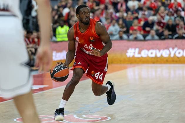 Kamar Baldwin FC Bayern Basketball, 44 with ball, GER, FC Bayern Basketball vs EA7 Emporio Armani Olympia Milan, Basketball, Euroleague, Matchday 4, Season 2025 2026, 14 10 2025, GER, FC Bayern Basketball vs EA7 Emporio Armani Olympia Milan, Basketball, Euroleague, Matchday 4, Season 2025 2026, 14 10 2025 Munich Copyright: xEibner-Pressefoto JennixMaulx EP_JML