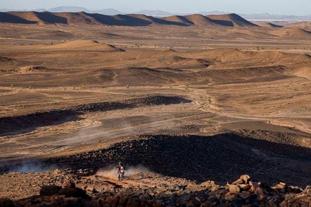 W2RC - RALLYE DU MAROC 2025 09 BRABEC Ricky (USA), Monster Energy Honda HRC, Honda CRF 450, FIM W2RC, RallyGP, action during the Stage 3 of the Rallye du Maroc 2025, 5th round of the 2025 WR2C on October 15, 2025 around Erfoud, Morocco - ErfoudMorocco  Copyright: xJULIENxDELFOSSEx