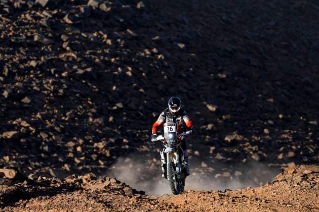W2RC - RALLYE DU MAROC 2025 26 DABROWSKI Konrad (POL), Duust Rally Team, KTM 450 Rally Factory Replica, FIM W2RC, Rally2 Junior, action during the Stage 3 of the Rallye du Maroc 2025, 5th round of the 2025 WR2C on October 15, 2025 around Erfoud, Morocco - ErfoudMorocco Copyright: xJULIENxDELFOSSEx