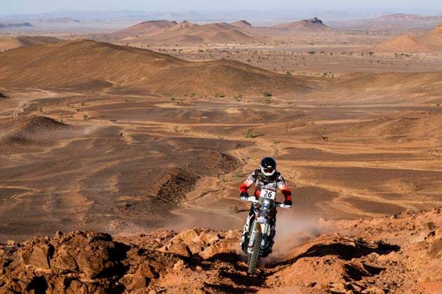 W2RC - RALLYE DU MAROC 2025 26 DABROWSKI Konrad (POL), Duust Rally Team, KTM 450 Rally Factory Replica, FIM W2RC, Rally2 Junior, action during the Stage 3 of the Rallye du Maroc 2025, 5th round of the 2025 WR2C on October 15, 2025 around Erfoud, Morocco - ErfoudMorocco Copyright: xJULIENxDELFOSSEx