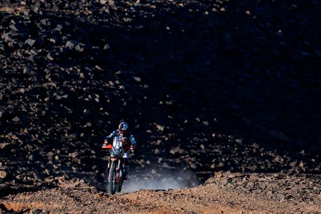W2RC - RALLYE DU MAROC 2025 73 CANET Edgar (ESP), Red Bull KTM Factory Racing, KTM 450 Rally Factory, FIM W2RC, Rally2 Junior, action during the Stage 3 of the Rallye du Maroc 2025, 5th round of the 2025 WR2C on October 15, 2025 around Erfoud, Morocco - ErfoudMorocco Copyright: xJULIENxDELFOSSEx