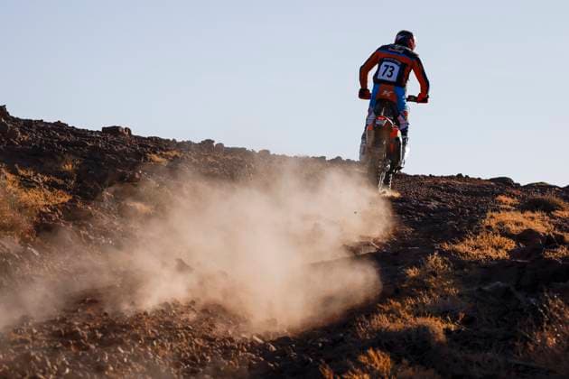 W2RC - RALLYE DU MAROC 2025 73 CANET Edgar (ESP), Red Bull KTM Factory Racing, KTM 450 Rally Factory, FIM W2RC, Rally2 Junior, action during the Stage 3 of the Rallye du Maroc 2025, 5th round of the 2025 WR2C on October 15, 2025 around Erfoud, Morocco - ErfoudMorocco Copyright: xJULIENxDELFOSSEx