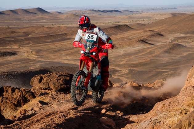 W2RC - RALLYE DU MAROC 2025 66 THERIC Neels (FRA), Kove Factory Racing, Kove 450 Rally, FIM W2RC, Rally2, action during the Stage 3 of the Rallye du Maroc 2025, 5th round of the 2025 WR2C on October 15, 2025 around Erfoud, Morocco - ErfoudMorocco  Copyright: xJULIENxDELFOSSEx