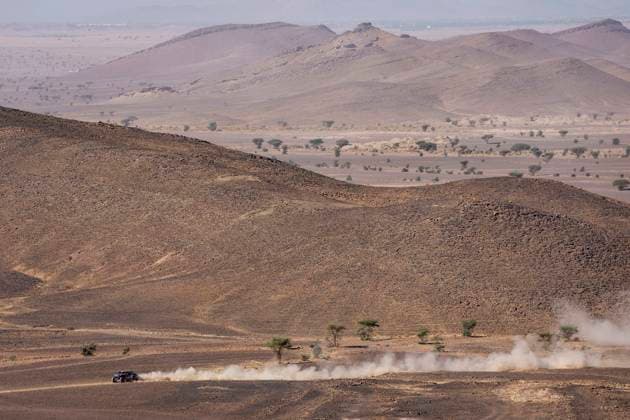 W2RC - RALLYE DU MAROC 2025 219 LOEB SÃ bastien (FRA), BOULANGER Edouard (FRA), The Dacia Sandriders, Dacia Sandrider, FIA W2RC, Ultimate T1+, action during the Stage 3 of the Rallye du Maroc 2025, 5th round of the 2025 WR2C on October 15, 2025 around Erfoud, Morocco - ErfoudMorocco  Copyright: xJULIENxDELFOSSEx