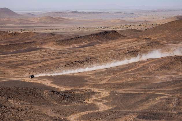 W2RC - RALLYE DU MAROC 2025 219 LOEB SÃ bastien (FRA), BOULANGER Edouard (FRA), The Dacia Sandriders, Dacia Sandrider, FIA W2RC, Ultimate T1+, action during the Stage 3 of the Rallye du Maroc 2025, 5th round of the 2025 WR2C on October 15, 2025 around Erfoud, Morocco - ErfoudMorocco  Copyright: xJULIENxDELFOSSEx