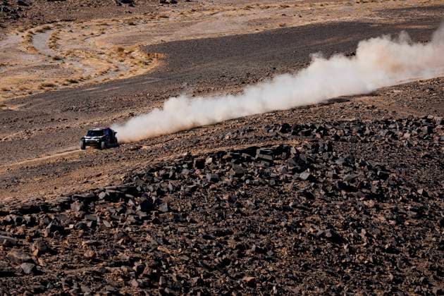 W2RC - RALLYE DU MAROC 2025 219 LOEB SÃ bastien (FRA), BOULANGER Edouard (FRA), The Dacia Sandriders, Dacia Sandrider, FIA W2RC, Ultimate T1+, action during the Stage 3 of the Rallye du Maroc 2025, 5th round of the 2025 WR2C on October 15, 2025 around Erfoud, Morocco - ErfoudMorocco  Copyright: xJULIENxDELFOSSEx
