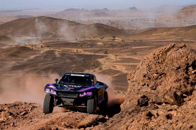 W2RC - RALLYE DU MAROC 2025 208 SERRADORI Mathieu (FRA), MINAUDIER Loïc (FRA), Century Racing Factory Team, Century CR7, FIA W2RC, Ultimate T1+, action during the Stage 3 of the Rallye du Maroc 2025, 5th round of the 2025 WR2C on October 15, 2025 around Erfoud, Morocco - ErfoudMorocco Copyright: xJULIENxDELFOSSEx