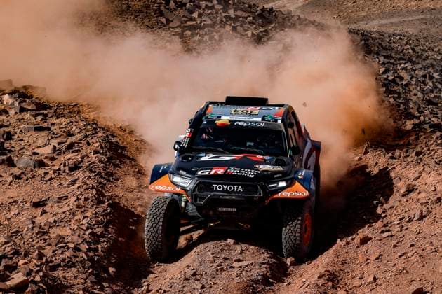 W2RC - RALLYE DU MAROC 2025 204 LATEGAN Henk (RSA), CUMMINGS Brett (RSA), Toyota Gazoo Racing W2RC, Toyota Hilux, FIA W2RC, Ultimate T1+, action during the Stage 3 of the Rallye du Maroc 2025, 5th round of the 2025 WR2C on October 15, 2025 around Erfoud, Morocco - ErfoudMorocco  Copyright: xJULIENxDELFOSSEx