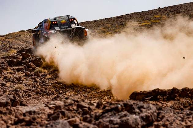 W2RC - RALLYE DU MAROC 2025 204 LATEGAN Henk (RSA), CUMMINGS Brett (RSA), Toyota Gazoo Racing W2RC, Toyota Hilux, FIA W2RC, Ultimate T1+, action during the Stage 3 of the Rallye du Maroc 2025, 5th round of the 2025 WR2C on October 15, 2025 around Erfoud, Morocco - ErfoudMorocco  Copyright: xJULIENxDELFOSSEx