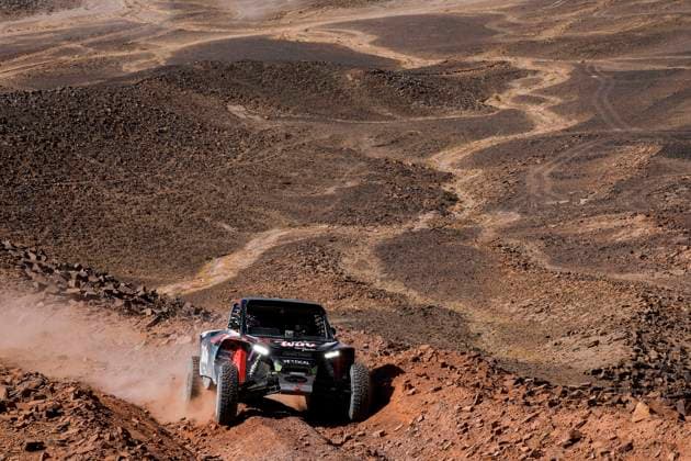 W2RC - RALLYE DU MAROC 2025 301 CAVIGLIASSO Nicolas (ARG), PERTEGARINI Valentina (ARG), Taurus T3Max, BBR Motorsport, FIA W2RC, Challenger T3.1, action during the Stage 3 of the Rallye du Maroc 2025, 5th round of the 2025 WR2C on October 15, 2025 around Erfoud, Morocco - ErfoudMorocco Copyright: xJULIENxDELFOSSEx