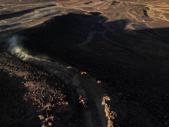 W2RC - RALLYE DU MAROC 2025 09 BRABEC Ricky (USA), Monster Energy Honda HRC, Honda CRF 450, FIM W2RC, RallyGP, action, during the Stage 3 of the Rallye du Maroc 2025, 5th round of the 2025 WR2C on October 15, 2025 around Erfoud, Morocco - ErfoudMorocco  Copyright: xFREDERICxLExFLOCxHx