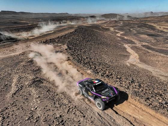 W2RC - RALLYE DU MAROC 2025 208 SERRADORI Mathieu (FRA), MINAUDIER Loïc (FRA), Century Racing Factory Team, Century CR7, FIA W2RC, Ultimate T1+, action, during the Stage 3 of the Rallye du Maroc 2025, 5th round of the 2025 WR2C on October 15, 2025 around Erfoud, Morocco - ErfoudMorocco Copyright: xFREDERICxLExFLOCxHx