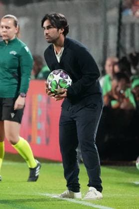 Pere Romeu, head coach of FC Barcelona, Barca during the UEFA Women s Champions League 2025 2026 league phase football match between AS Roma and FC Barcelona at Tre Fontane stadium in Rome (Italy), October 15, 2025. antoniettaxbaldassarre