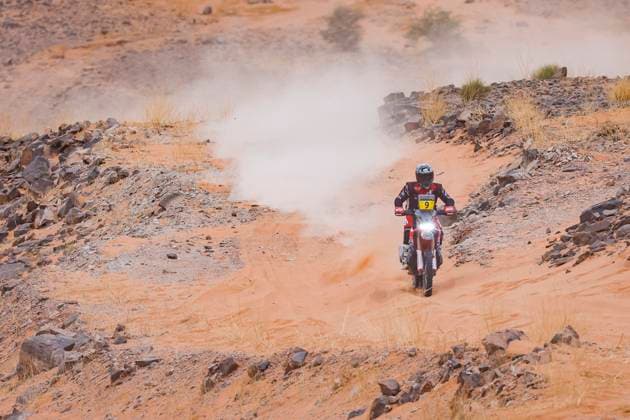 W2RC - RALLYE DU MAROC 2025 09 BRABEC Ricky (USA), Monster Energy Honda HRC, Honda CRF 450, FIM W2RC, RallyGP, action during the Stage 4 of the Rallye du Maroc 2025, 5th round of the 2025 WR2C on October 16, 2025 around Erfoud, Morocco - ErfoudMorocco  Copyright: xJULIENxDELFOSSEx