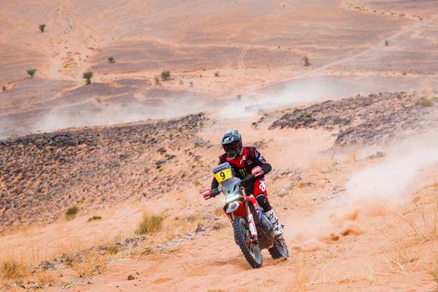 W2RC - RALLYE DU MAROC 2025 09 BRABEC Ricky (USA), Monster Energy Honda HRC, Honda CRF 450, FIM W2RC, RallyGP, action during the Stage 4 of the Rallye du Maroc 2025, 5th round of the 2025 WR2C on October 16, 2025 around Erfoud, Morocco - ErfoudMorocco  Copyright: xJULIENxDELFOSSEx