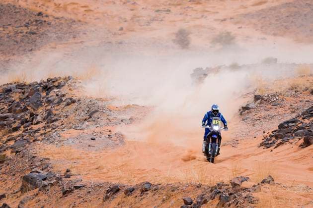 W2RC - RALLYE DU MAROC 2025 15 SANTOLINO Lorenzo (ESP), Sherco TVS Rally Factory, Sherco 450 Rally Replica, RallyGP, action during the Stage 4 of the Rallye du Maroc 2025, 5th round of the 2025 WR2C on October 16, 2025 around Erfoud, Morocco - ErfoudMorocco  Copyright: xJULIENxDELFOSSEx