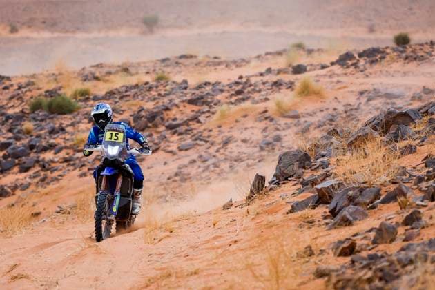 W2RC - RALLYE DU MAROC 2025 15 SANTOLINO Lorenzo (ESP), Sherco TVS Rally Factory, Sherco 450 Rally Replica, RallyGP, action during the Stage 4 of the Rallye du Maroc 2025, 5th round of the 2025 WR2C on October 16, 2025 around Erfoud, Morocco - ErfoudMorocco  Copyright: xJULIENxDELFOSSEx