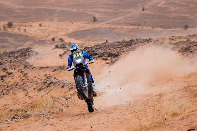 W2RC - RALLYE DU MAROC 2025 15 SANTOLINO Lorenzo (ESP), Sherco TVS Rally Factory, Sherco 450 Rally Replica, RallyGP, action during the Stage 4 of the Rallye du Maroc 2025, 5th round of the 2025 WR2C on October 16, 2025 around Erfoud, Morocco - ErfoudMorocco  Copyright: xJULIENxDELFOSSEx