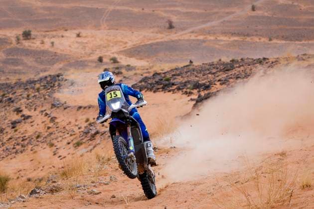 W2RC - RALLYE DU MAROC 2025 15 SANTOLINO Lorenzo (ESP), Sherco TVS Rally Factory, Sherco 450 Rally Replica, RallyGP, action during the Stage 4 of the Rallye du Maroc 2025, 5th round of the 2025 WR2C on October 16, 2025 around Erfoud, Morocco - ErfoudMorocco  Copyright: xJULIENxDELFOSSEx