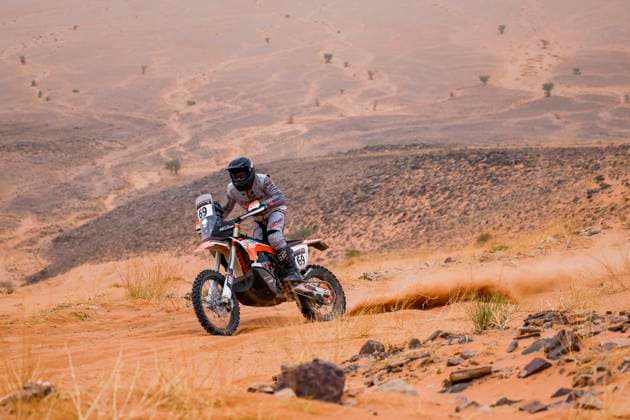 W2RC - RALLYE DU MAROC 2025 69 PELLICER Alfredo (ESP), Xraids Experience, KTM 450 Rally Factory Replica, FIM W2RC, Rally2 Junior, action during the Stage 4 of the Rallye du Maroc 2025, 5th round of the 2025 WR2C on October 16, 2025 around Erfoud, Morocco - ErfoudMorocco  Copyright: xJULIENxDELFOSSEx