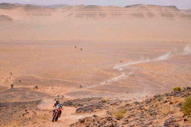 W2RC - RALLYE DU MAROC 2025 148 DE GAVARDO Tomas (CHI), BAS World KTM Team, KTM 450 Rally Factory Replica, FIM W2RC, Rally2, action during the Stage 4 of the Rallye du Maroc 2025, 5th round of the 2025 WR2C on October 16, 2025 around Erfoud, Morocco - ErfoudMorocco  Copyright: xJULIENxDELFOSSEx