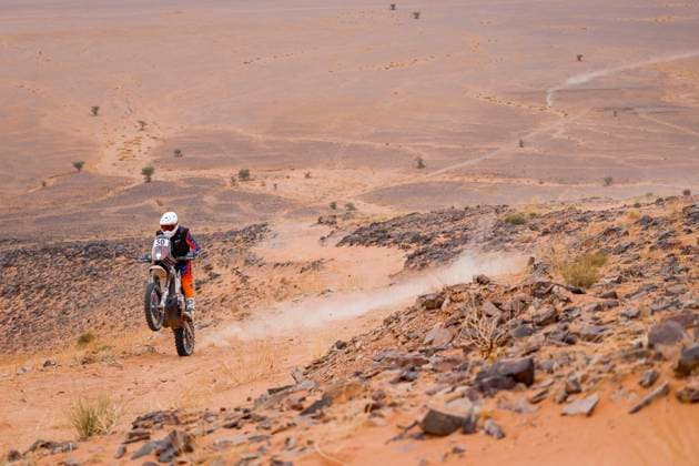 W2RC - RALLYE DU MAROC 2025 50 HOREAUX Nicolas (FRA), Nomade Racing, KTM 450 Rally Factory Replica, FIM W2RC, Rally2, action during the Stage 4 of the Rallye du Maroc 2025, 5th round of the 2025 WR2C on October 16, 2025 around Erfoud, Morocco - ErfoudMorocco Copyright: xJULIENxDELFOSSEx
