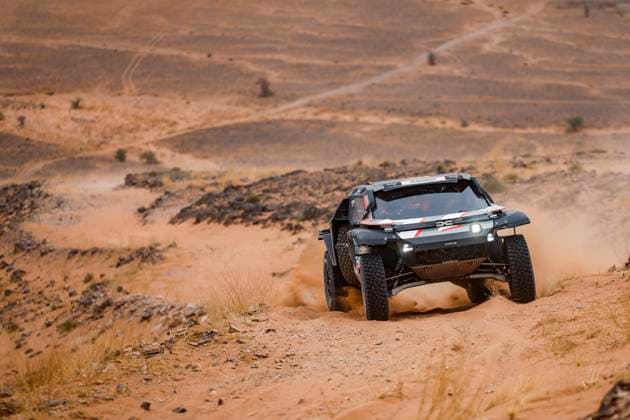 W2RC - RALLYE DU MAROC 2025 219 LOEB SÃ bastien (FRA), BOULANGER Edouard (FRA), The Dacia Sandriders, Dacia Sandrider, FIA W2RC, Ultimate T1+, action during the Stage 4 of the Rallye du Maroc 2025, 5th round of the 2025 WR2C on October 16, 2025 around Erfoud, Morocco - ErfoudMorocco  Copyright: xJULIENxDELFOSSEx