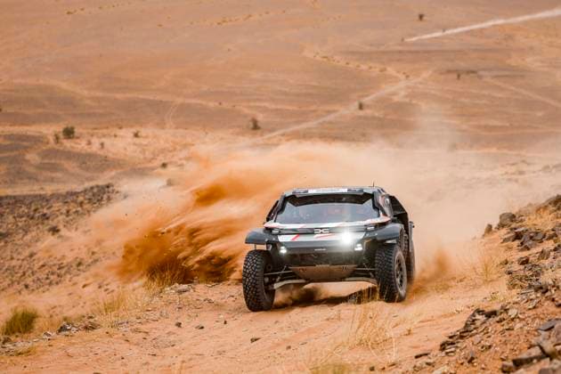 W2RC - RALLYE DU MAROC 2025 219 LOEB SÃ bastien (FRA), BOULANGER Edouard (FRA), The Dacia Sandriders, Dacia Sandrider, FIA W2RC, Ultimate T1+, action during the Stage 4 of the Rallye du Maroc 2025, 5th round of the 2025 WR2C on October 16, 2025 around Erfoud, Morocco - ErfoudMorocco  Copyright: xJULIENxDELFOSSEx