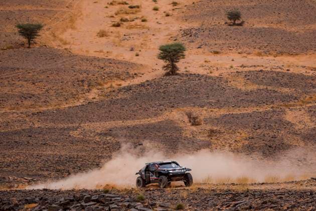 W2RC - RALLYE DU MAROC 2025 219 LOEB SÃ bastien (FRA), BOULANGER Edouard (FRA), The Dacia Sandriders, Dacia Sandrider, FIA W2RC, Ultimate T1+, action during the Stage 4 of the Rallye du Maroc 2025, 5th round of the 2025 WR2C on October 16, 2025 around Erfoud, Morocco - ErfoudMorocco  Copyright: xJULIENxDELFOSSEx