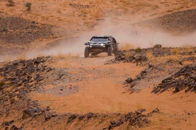 W2RC - RALLYE DU MAROC 2025 219 LOEB SÃ bastien (FRA), BOULANGER Edouard (FRA), The Dacia Sandriders, Dacia Sandrider, FIA W2RC, Ultimate T1+, action during the Stage 4 of the Rallye du Maroc 2025, 5th round of the 2025 WR2C on October 16, 2025 around Erfoud, Morocco - ErfoudMorocco  Copyright: xJULIENxDELFOSSEx