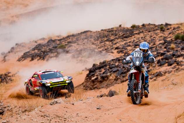 W2RC - RALLYE DU MAROC 2025 178 ALAN Eduardo (ARG), Xraids Experience, KTM 450 Rally Factory Replica, FIM W2RC, Rally2 Veteran, action during the Stage 4 of the Rallye du Maroc 2025, 5th round of the 2025 WR2C on October 16, 2025 around Erfoud, Morocco - ErfoudMorocco Copyright: xJULIENxDELFOSSEx