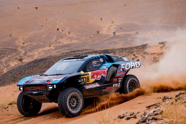 W2RC - RALLYE DU MAROC 2025 228 GUTHRIE Mitch (USA), WALCH Kellon (USA), Ford M Ford Raptor, FIA W2RC, Ultimate T1+, action during the Stage 4 of the Rallye du Maroc 2025, 5th round of the 2025 WR2C on October 16, 2025 around Erfoud, Morocco - ErfoudMorocco  Copyright: xJULIENxDELFOSSEx