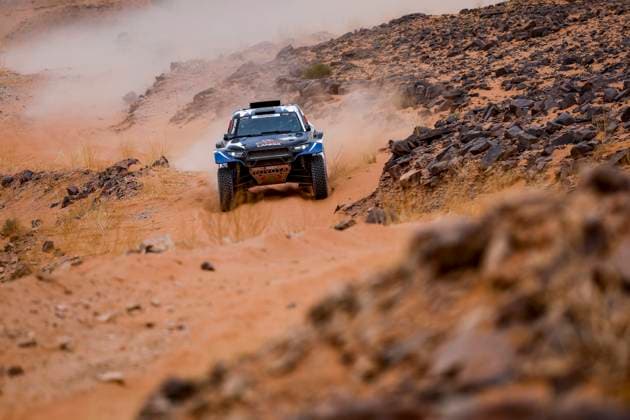 W2RC - RALLYE DU MAROC 2025 211 GOCZAL Marek (POL), MARTON Maciej (POL), Energylandia Rally Team, Toyota Hilux, FIA W2RC, Ultimate T1+, action during the Stage 4 of the Rallye du Maroc 2025, 5th round of the 2025 WR2C on October 16, 2025 around Erfoud, Morocco - ErfoudMorocco  Copyright: xJULIENxDELFOSSEx