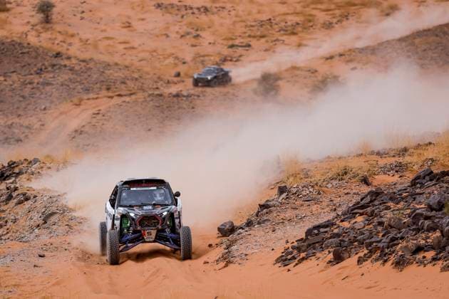 W2RC - RALLYE DU MAROC 2025 402 PINTO Alexandre (por), OLIVIERA Bernardo (por), Old Friends Rally Team, Polaris RZR Pro R FIA W2RC, SSV T4, action during the Stage 4 of the Rallye du Maroc 2025, 5th round of the 2025 WR2C on October 16, 2025 around Erfoud, Morocco - ErfoudMorocco Copyright: xJULIENxDELFOSSEx