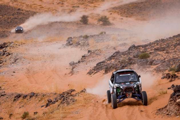 W2RC - RALLYE DU MAROC 2025 402 PINTO Alexandre (por), OLIVIERA Bernardo (por), Old Friends Rally Team, Polaris RZR Pro R FIA W2RC, SSV T4, action during the Stage 4 of the Rallye du Maroc 2025, 5th round of the 2025 WR2C on October 16, 2025 around Erfoud, Morocco - ErfoudMorocco Copyright: xJULIENxDELFOSSEx