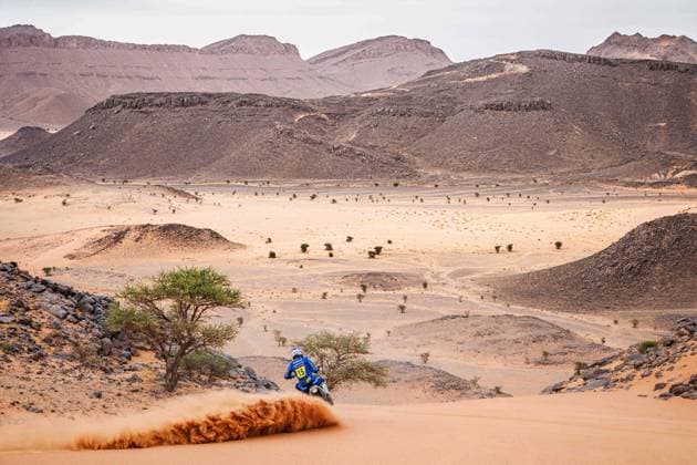 W2RC - RALLYE DU MAROC 2025 15 SANTOLINO Lorenzo (ESP), Sherco TVS Rally Factory, Sherco 450 Rally Replica, RallyGP, action, during the Stage 4 of the Rallye du Maroc 2025, 5th round of the 2025 WR2C on October 16, 2025 around Erfoud, Morocco - ErfoudMorocco  Copyright: xFREDERICxLExFLOCxHx