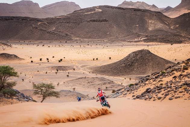 W2RC - RALLYE DU MAROC 2025 66 THERIC Neels (FRA), Kove Factory Racing, Kove 450 Rally, FIM W2RC, Rally2, action, during the Stage 4 of the Rallye du Maroc 2025, 5th round of the 2025 WR2C on October 16, 2025 around Erfoud, Morocco - ErfoudMorocco  Copyright: xFREDERICxLExFLOCxHx